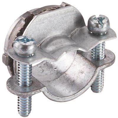 Halex 3/8 In Non-Metallic Twin-Screw Cable Clamp Connectors, Package Of 5