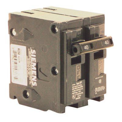 Siemens 40 Amp 120/240 Volt 2-Pole Interchangeable Circuit Breaker