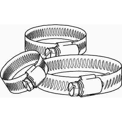 Breeze Clamp 3-1/16" To 4" Breeze Hose Clamp, Stainless Steel, Package Of 10
