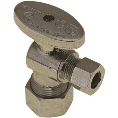 Premier Quarter Turn Angle Stop 5/8" Compr X 1/4" Compr Ld Free