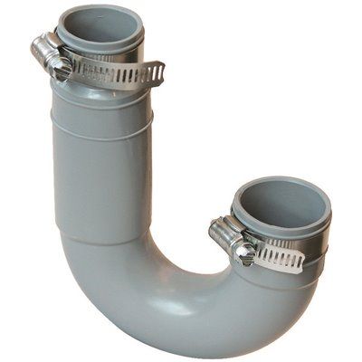Fernco 1-1/2 Inch Flexible Pvc Clamp Drain Trap 4.3 Psi, Grey