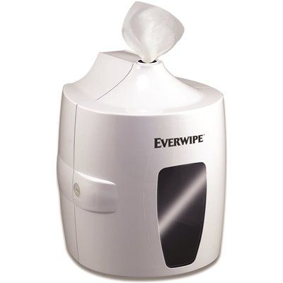 EVERWIPE By Tork Wet Wipe Dispenser, Wall Mount, Centerfeed, White