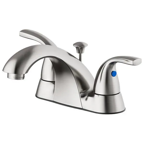 USE 320280253.PREMIER® WATERFRONT™ LAVATORY FAUCET WITH TWO HANDLES AND 50/50 POP-UP, BRUSHED
