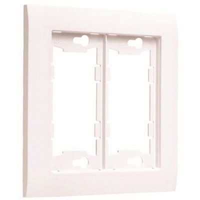 TAYMAC ALLURE 2-Gang Non-Metallic Wallplate Frame, White