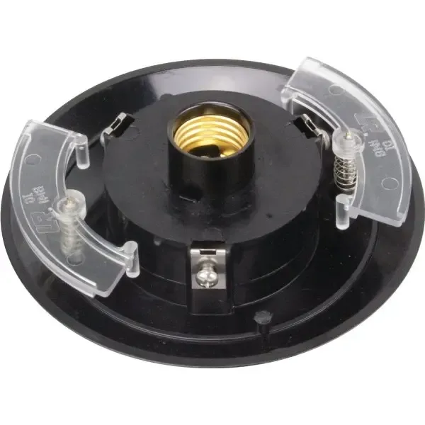 Medium Base Post-Top Fitterone-Light Polycarbonate Black