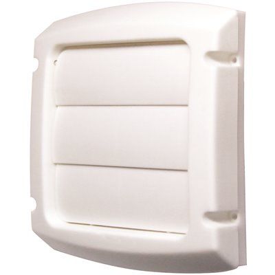 Everbilt 4 In. Louvered Vent Cap In White