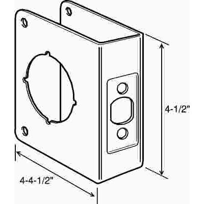 Don-Jo 4" X 4 5/16", Door Reinforcer, Stainless Steel