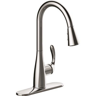 Seasons Westwind Single-Handle Pull-Down Sprayer Kitchen Faucet in Chrome