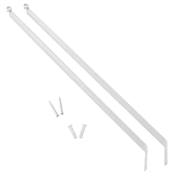 Everbilt Fixed Mount Shelf Support Bracket For 12-16 In. Wire Shelving (2-Pack)