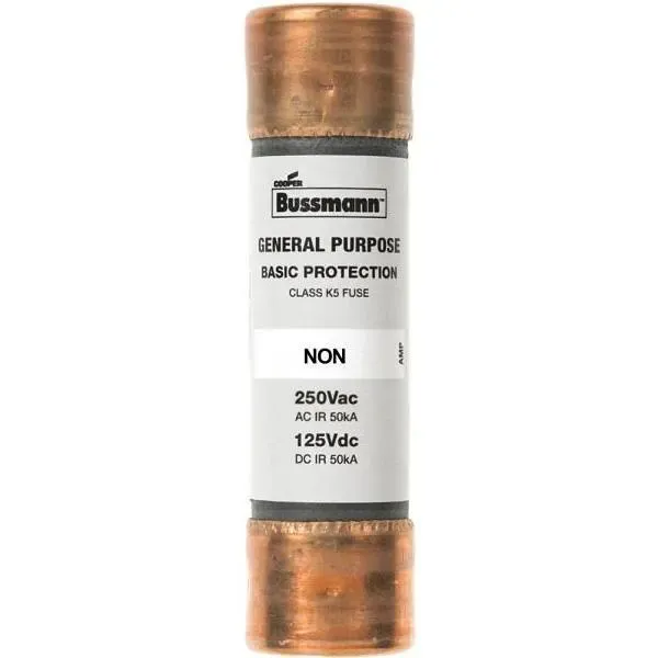 Cooper Bussmann 15 Amp Brass Cartridge Fuses. Package Of 2