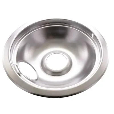 Universal 6" Chrome Drip Bowl, Package Of 6