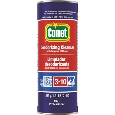 Comet® Multi-Purpose Powder Deodorizing Cleanser, With Bleach, 21 Oz, Case Of 24