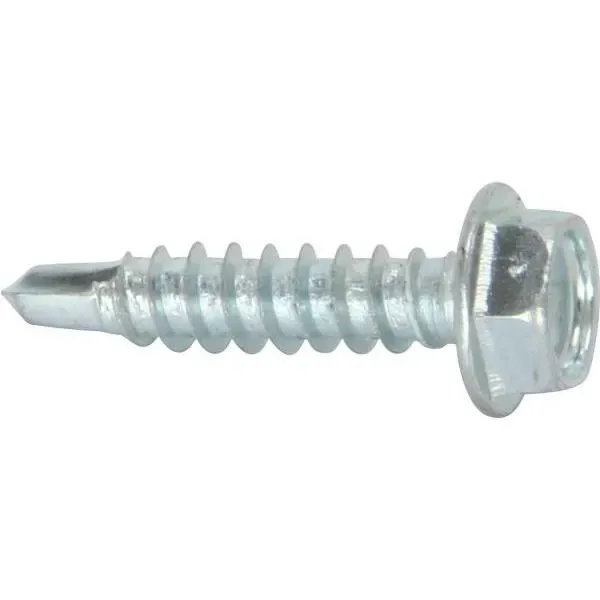 Lindstrom External Hex Head Self Drilling Screws, 10 X 1", Package Of 100