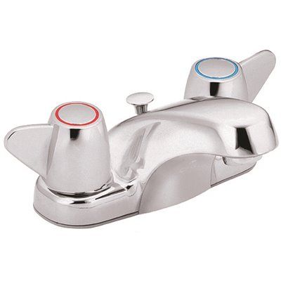 Cfg Cornerstone Bath Faucet, Brass Pop Up, Two Handle, Chrome