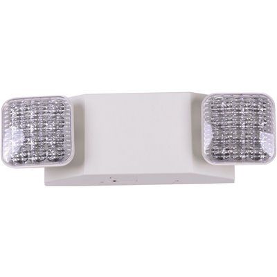 FD Commercial Electric Rectangle 1.6-Watt Led White Emergency Light 6.0 Volt Battery