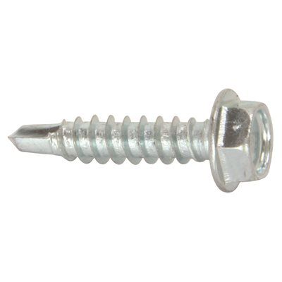 Wellsco 8-18 X 3/4" Tek Hex Washer Head Self-Drilling Screw Package Of 30