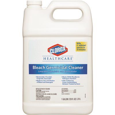 Clorox Healthcare Bleach Germicidal Cleaner Refill, 128 Fluid Ounces