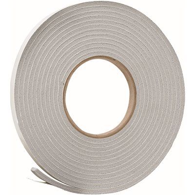 Frost King 3/8 In X 3/16 In X 17 Ft Grey Vinyl Foam Weatherseal Tape