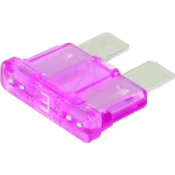 USE 330413764.COOPER BUSSMANN® AUTOMOTIVE BLADE TYPE FUSE, VIOLET, 32 VOLTS, 3 AMPS, 5 PER PACK