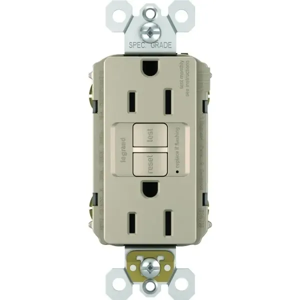 Legrand® Radiant 15 Amp Gfci Duplex Receptacle W/ Tamper-Resistant (Nickel)