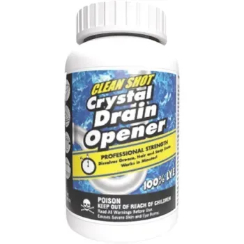 Theochem Laboratories 1 Lbs. Clean Shot Crystal Drain Opener And Cleaner