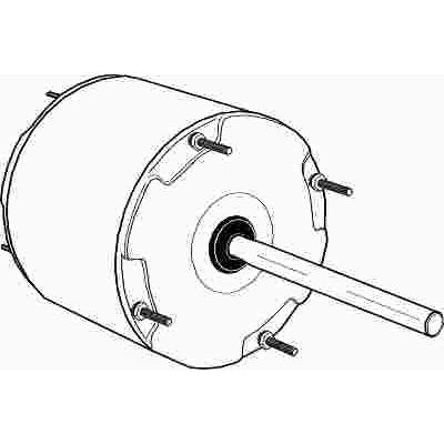 Century Fse6000 Condenser Fan Motor 5-5/8 In. With 208-230-Volt 2.8-1.5 Amp 1/3-1/6 HP 1.1-1.125k RPM