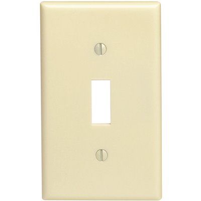 Leviton 1-Gang Toggle Wall Plate (Ivory)