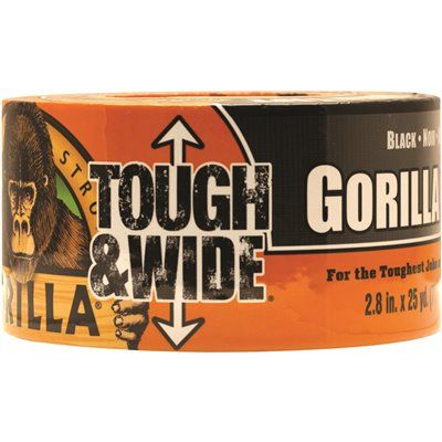 Gorilla® 30 Yd. Tough And Wide Duct Tape, Black