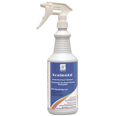 Spartan Xcelente Rtu Handi Spray Multi Purpose Cleaner, Lavender Scent, 1 Qt, Case Of 12