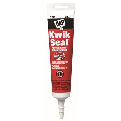 Dap® 5.5 Oz. Kwik Seal Kitchen And Bath Caulk (Clear) (12-Count)