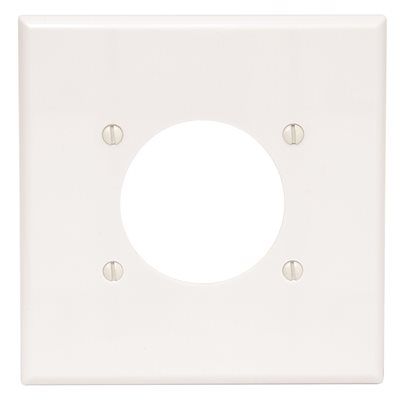Leviton 2-Gang Single Outlet Wall Plate (White)