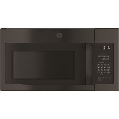 GE 1.6 cu. ft. Over The Range Top Recirculation Vent Microwave, Black