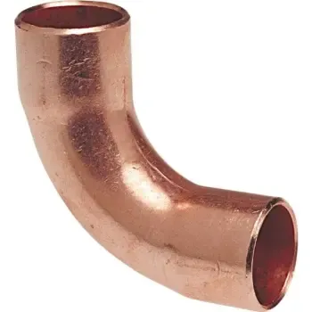 Nibco 607-Lt 1/2" Cxc 90-Degree Long Turn Elbow Wrot Copper
