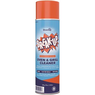 Diversey Break-Up® Oven &amp; Grill Cleaner, 19 Oz Aerosol Can, Case Of 6