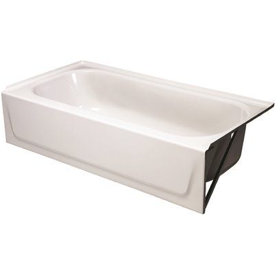 Bootz Aloha 5 Ft. Tub Right Hand Drain Slip Resistant, White