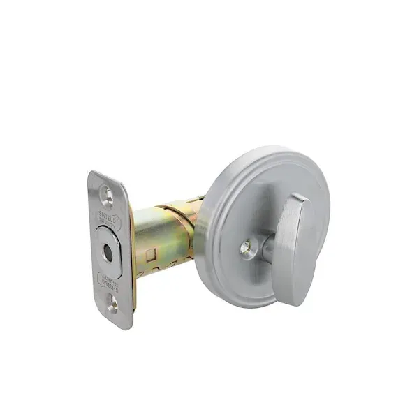 Single-Sided Deadbolt 2.375 and 2.75in. Backset Grade 3 Satin Chrome