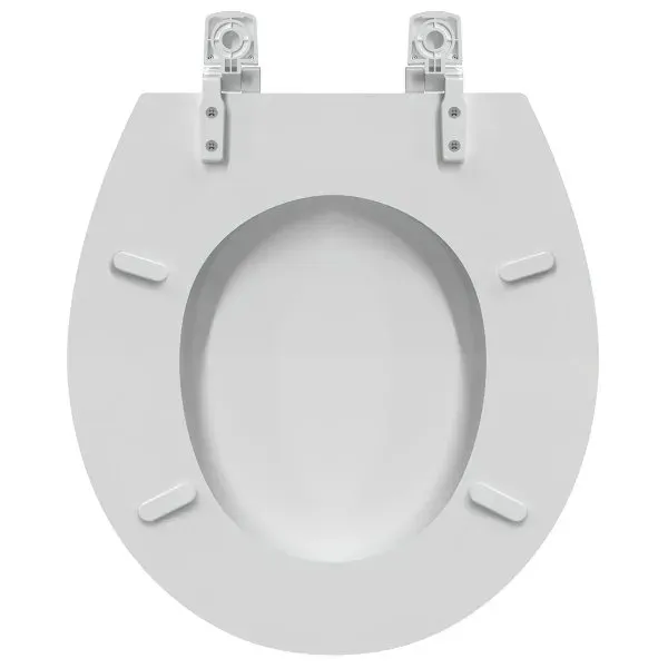 Seasons Beveled Edge Round Wood Toilet Seat
