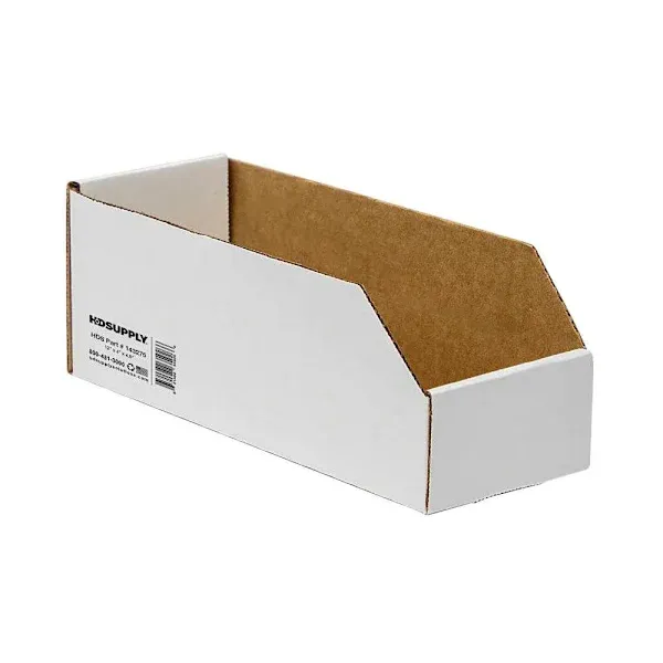 Corrugated Bin Box - 4.5 X 12 X 4.5" - Bundle Of 25