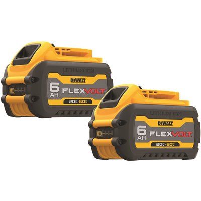 Dewalt Max 20/60-Volts 6 Ah Battery (2-Pack)