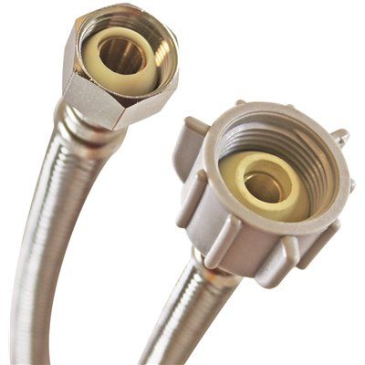 Fluidmaster® Stainless Steel Toilet Supply 16" 1/2 Comp X 7/8 Ballcock