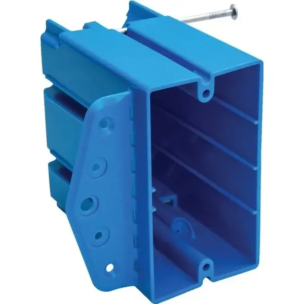Carlon All-In-One 1-Gang New Work/Old Work PVC Electrical Box (Blue)