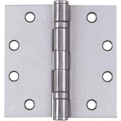 Tell Manufacturing 4.5 in. x 4.5 in. Satin Chrome Ball Bearing Hinge (3 per Box)