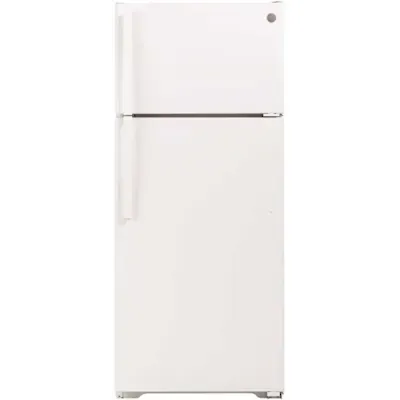 GE ENERGY STAR 17.5 cu. ft. 28in. Top Freezer Refrigerator, White