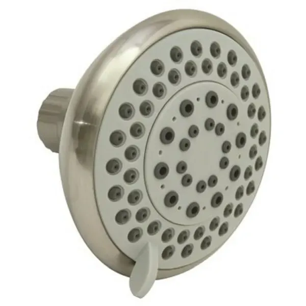 Seasons® 5-Spray Patterns 4 In. Single Wall Mount Fixed Showerhead In Brushed Nickel