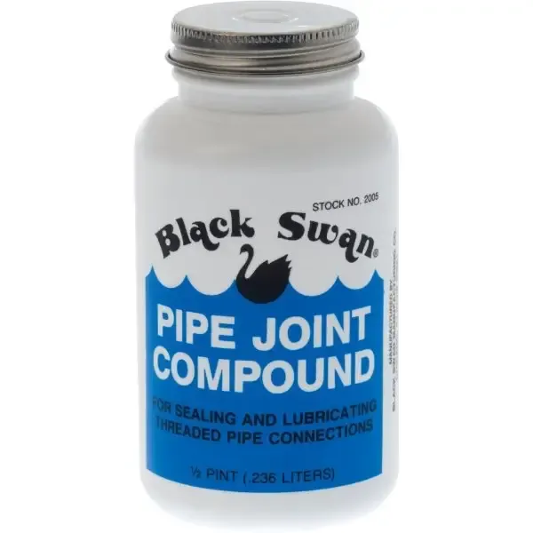 Black Swan® Pipe Joint Compound, 8 Oz, Nonhardening, Gray, Nontoxic