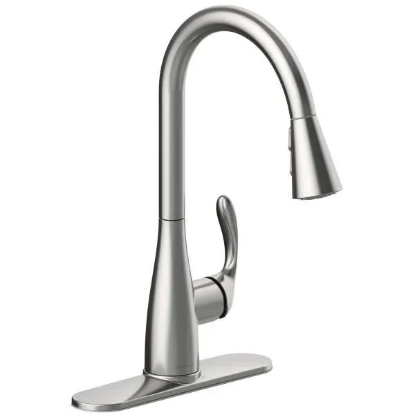 Seasons Westwind Single-Handle Pull Down Kitchen Faucet, Stainless Steel