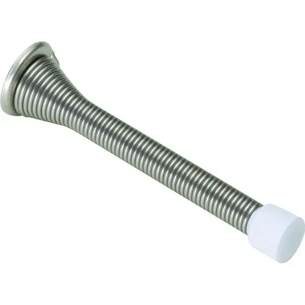 4 In Commercial Flexible Door Stop (5-Pack) (Satin Nickel)