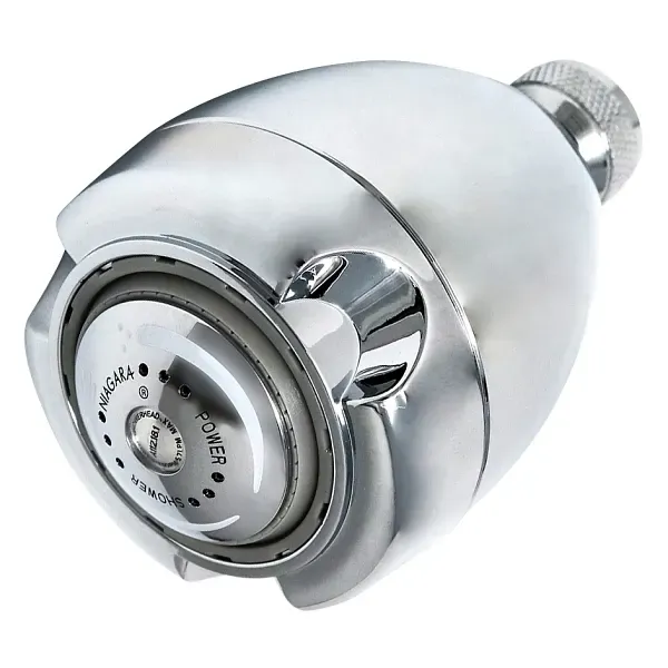 Niagara Earth Spa 3 Spray Setting 1.5 GPM Fixed Mount Showerhead In Chrome