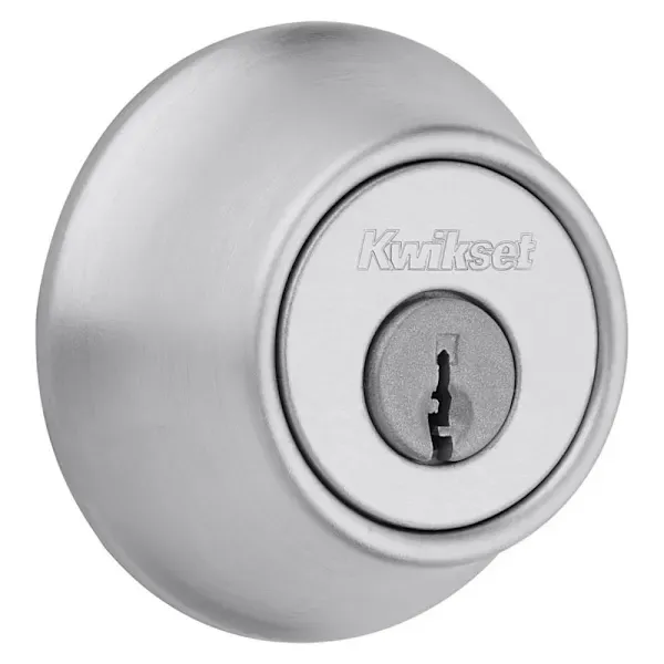 Kwikset 660 Series Satin Chrome Single Cylinder Deadbolt