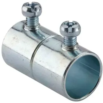 Halex 3/4" Standard Fttng Electric Metallic Tube Set-Screw Coupling, Package Of 5